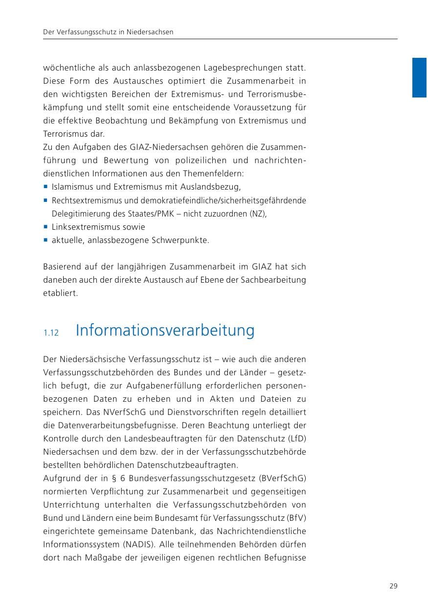 Seite 31 des Verfassungsschutzbericht 2023 Niedersachsen