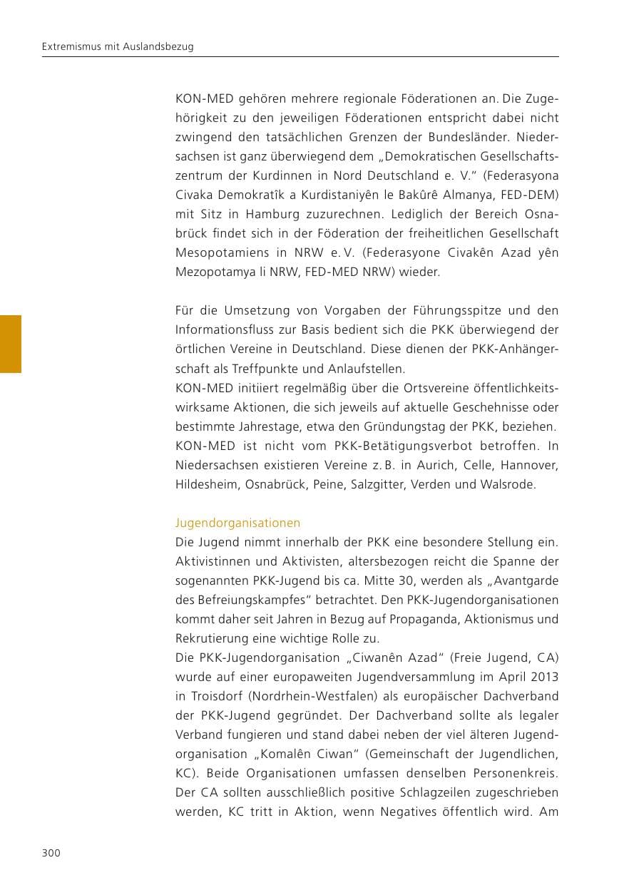 Seite 302 des Verfassungsschutzbericht 2023 Niedersachsen