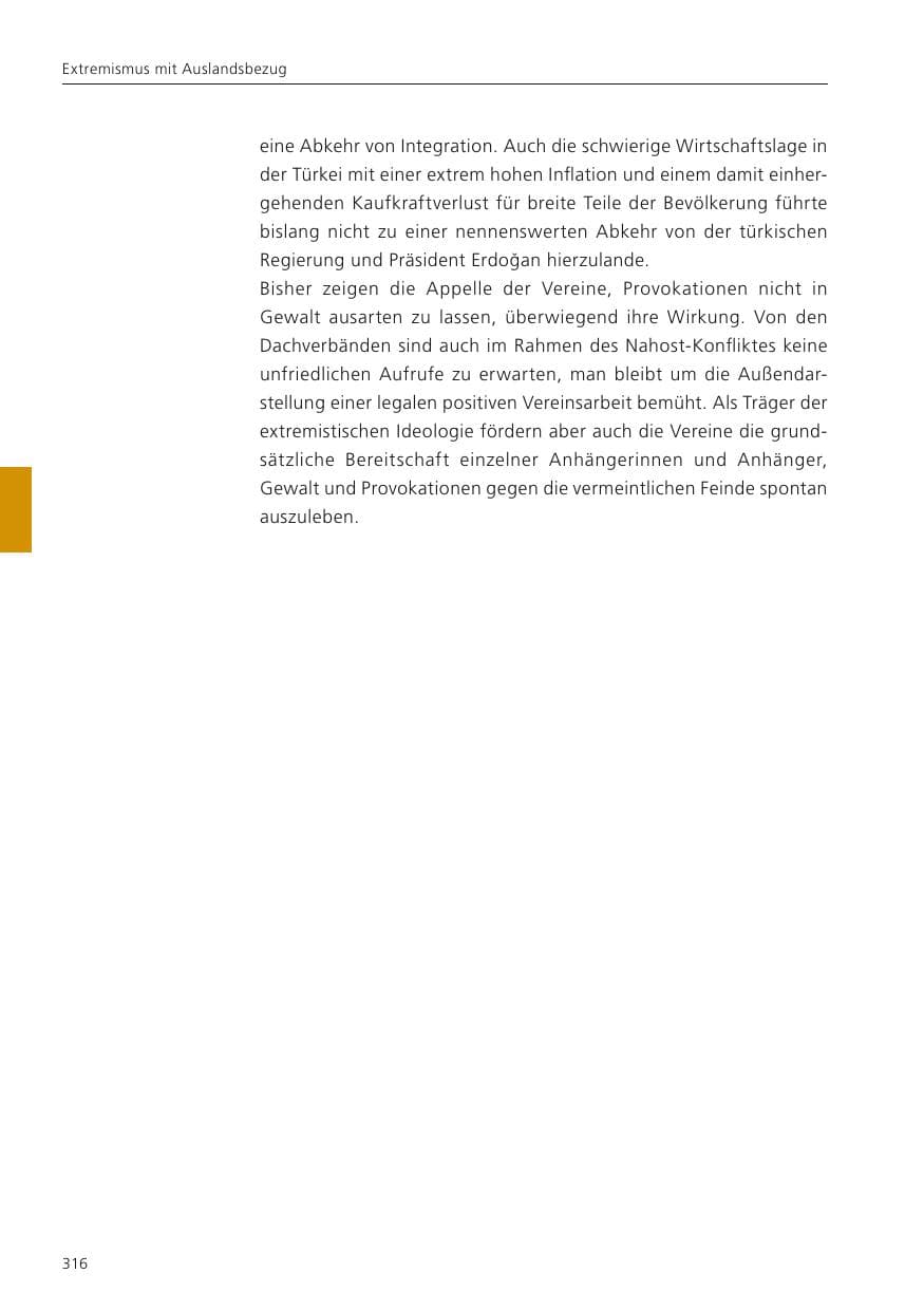 Seite 318 des Verfassungsschutzbericht 2023 Niedersachsen