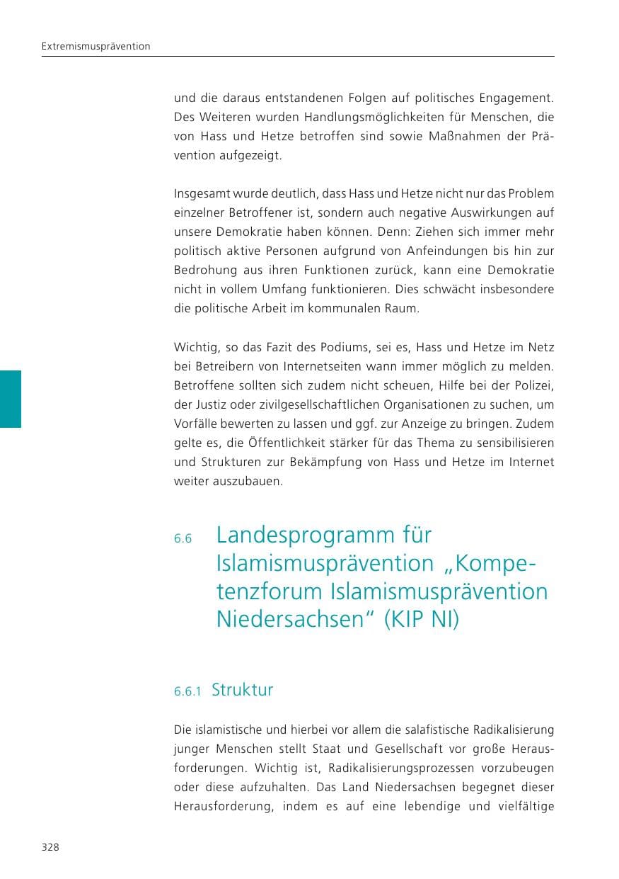 Seite 330 des Verfassungsschutzbericht 2023 Niedersachsen