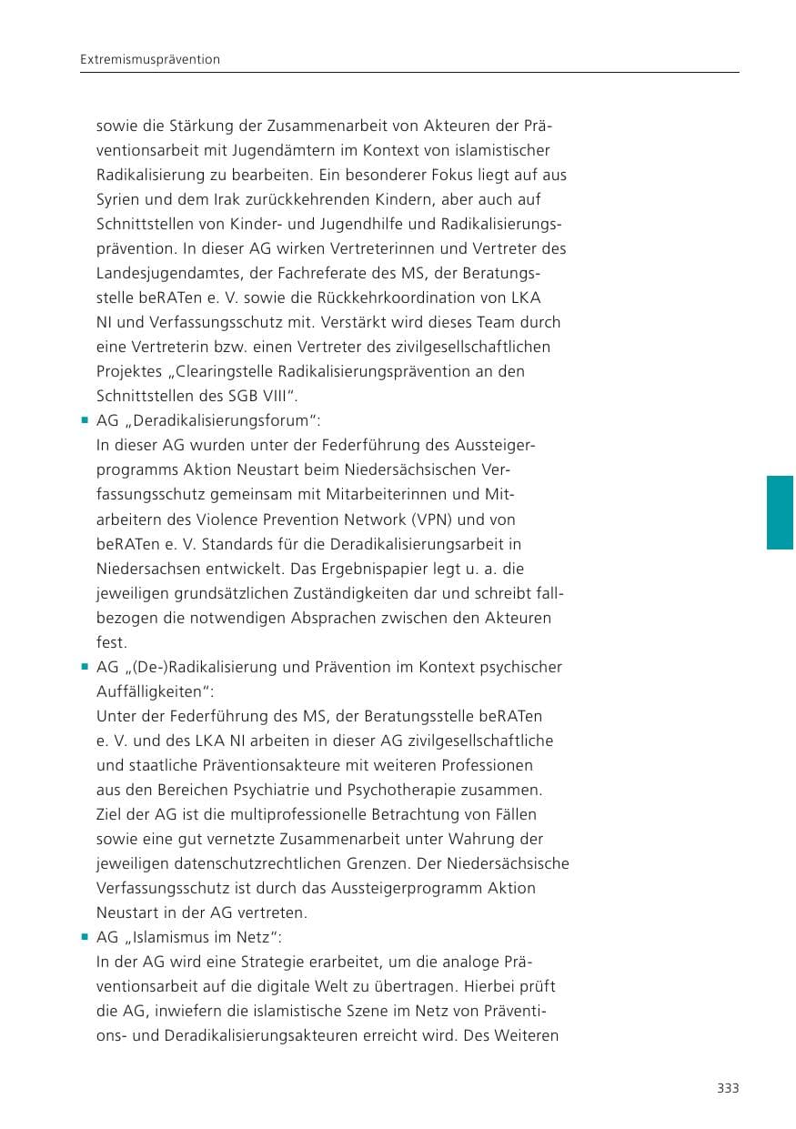 Seite 335 des Verfassungsschutzbericht 2023 Niedersachsen