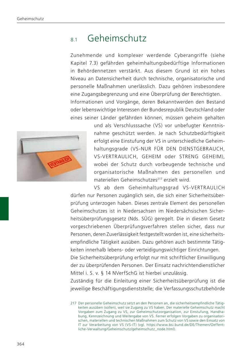 Seite 366 des Verfassungsschutzbericht 2023 Niedersachsen