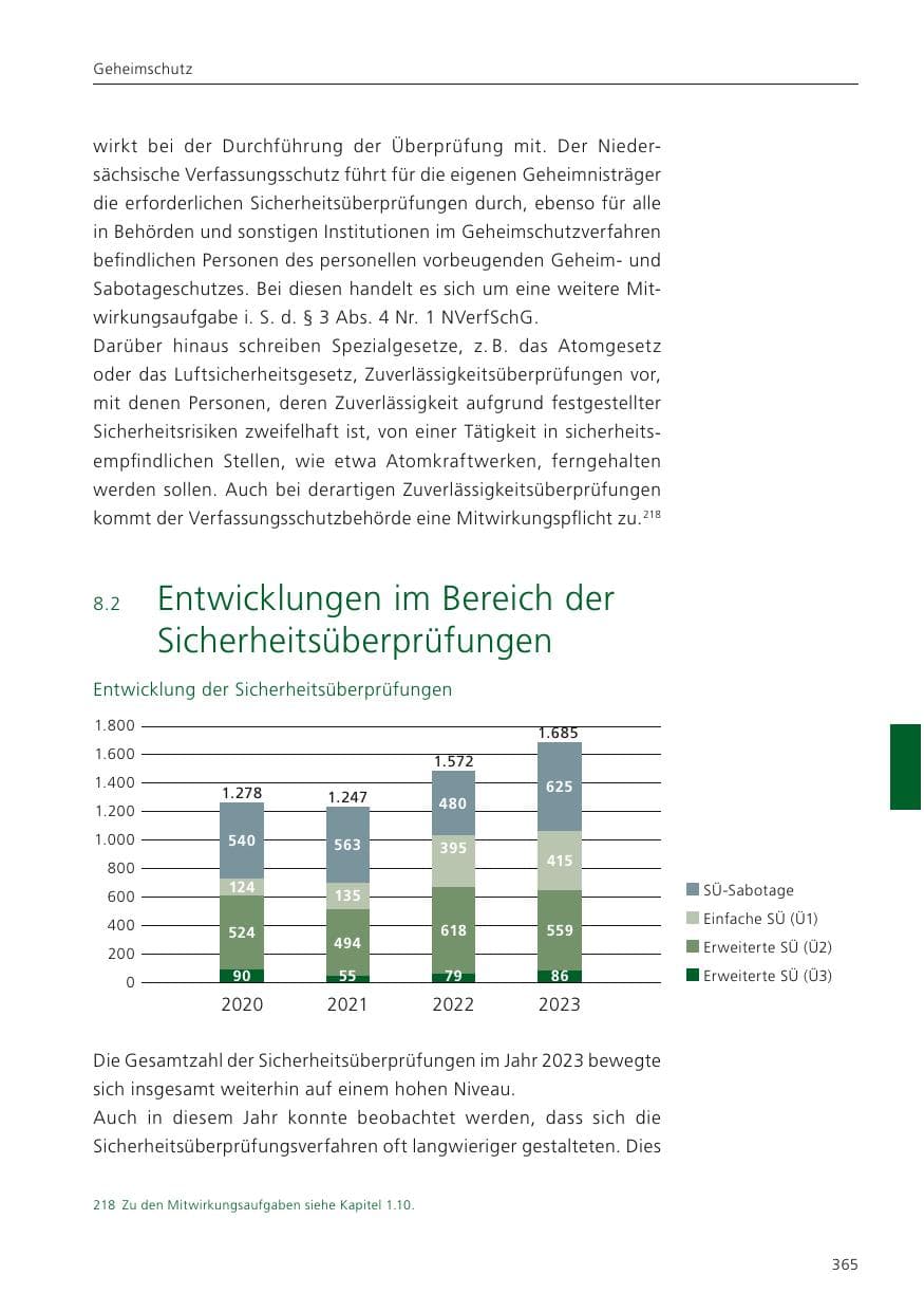 Seite 367 des Verfassungsschutzbericht 2023 Niedersachsen