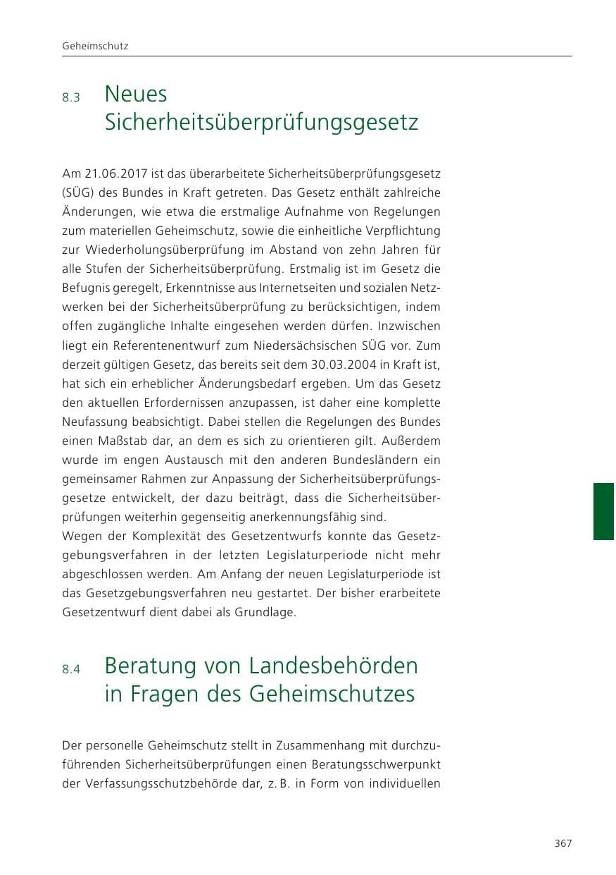 Seite 369 des Verfassungsschutzbericht 2023 Niedersachsen
