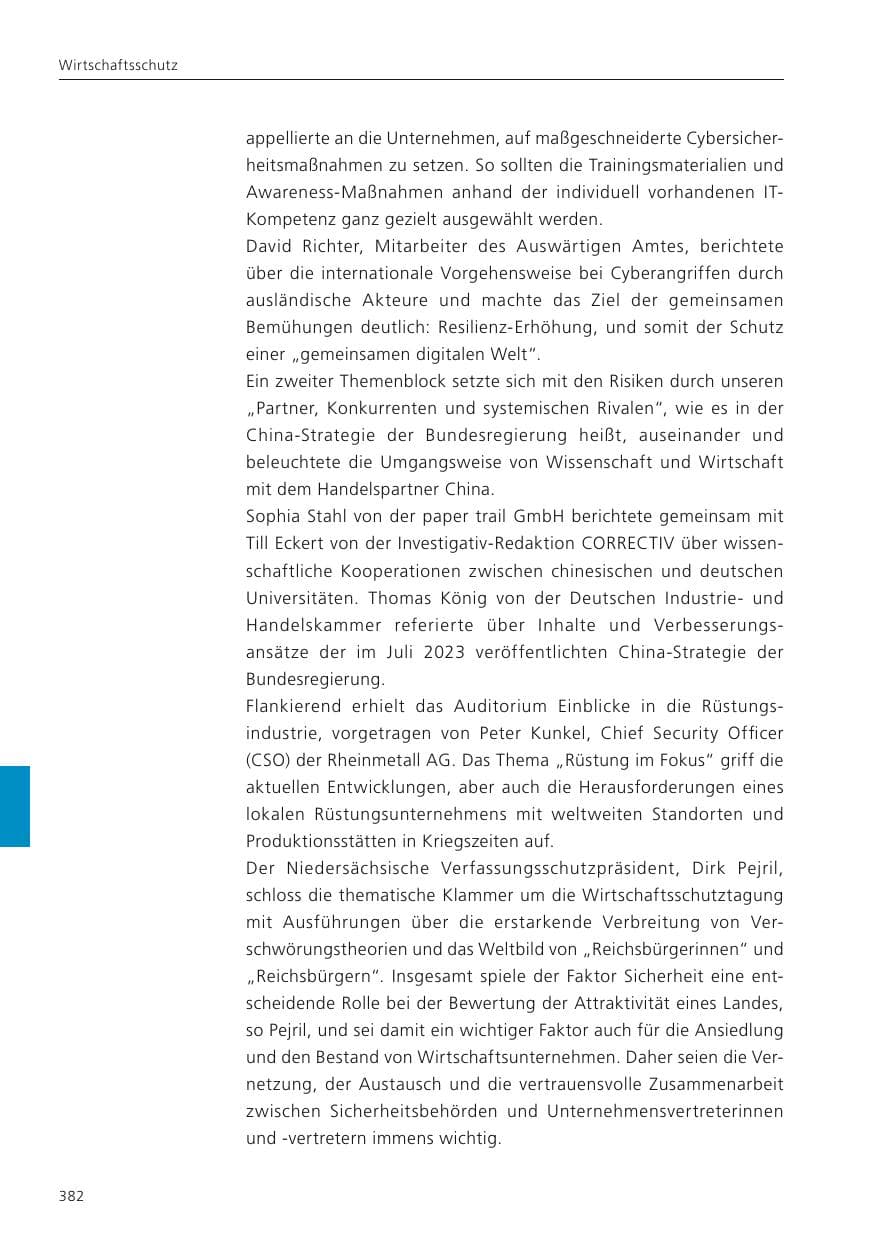 Seite 384 des Verfassungsschutzbericht 2023 Niedersachsen