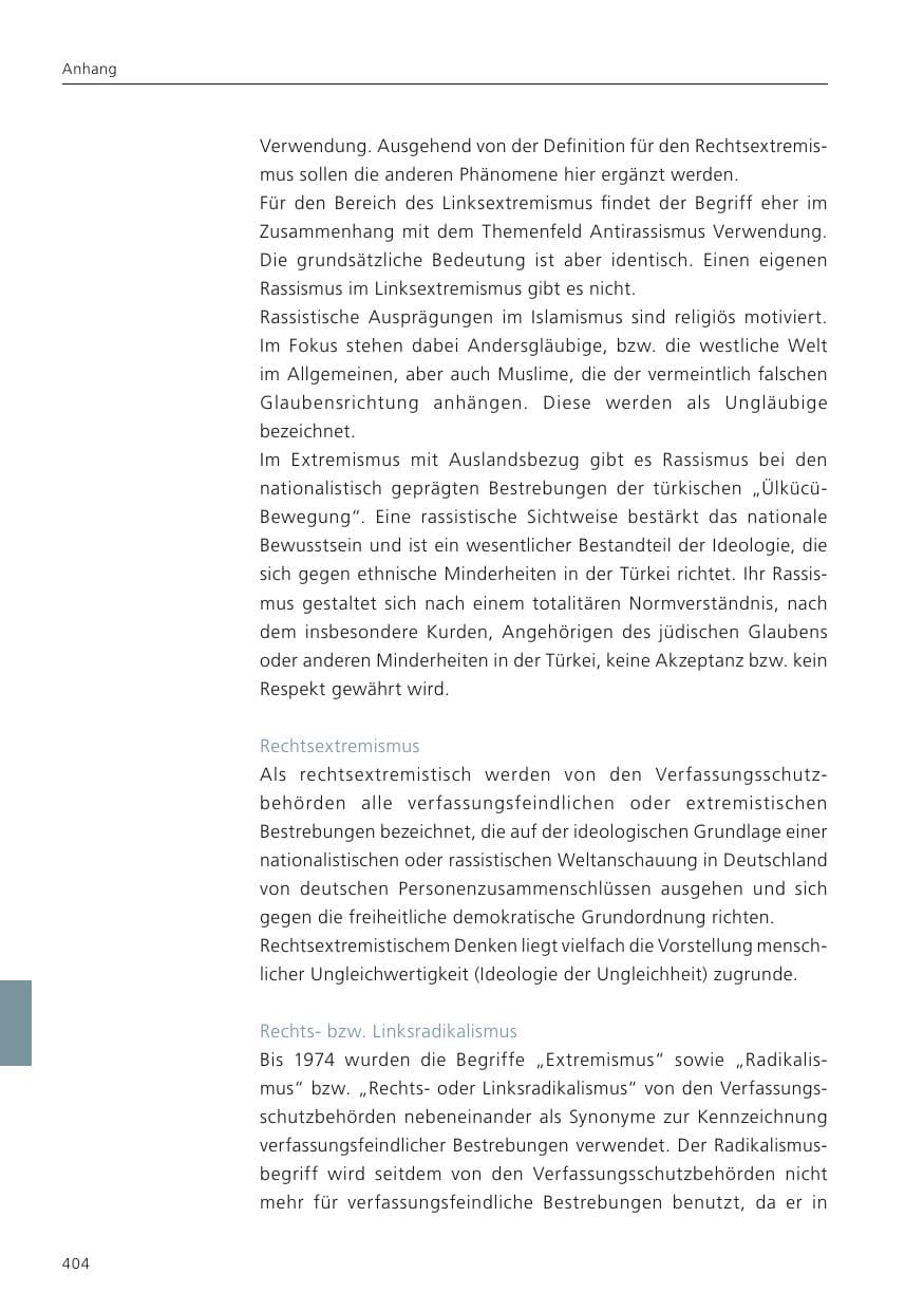 Seite 406 des Verfassungsschutzbericht 2023 Niedersachsen