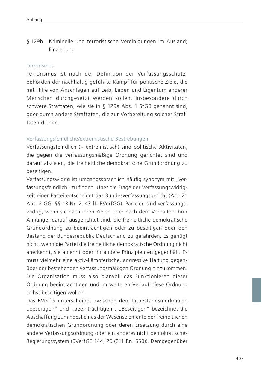 Seite 409 des Verfassungsschutzbericht 2023 Niedersachsen