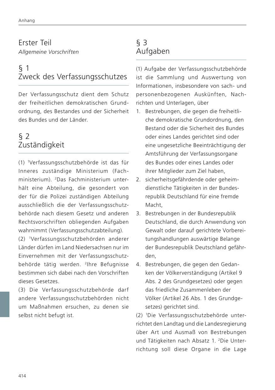 Seite 416 des Verfassungsschutzbericht 2023 Niedersachsen