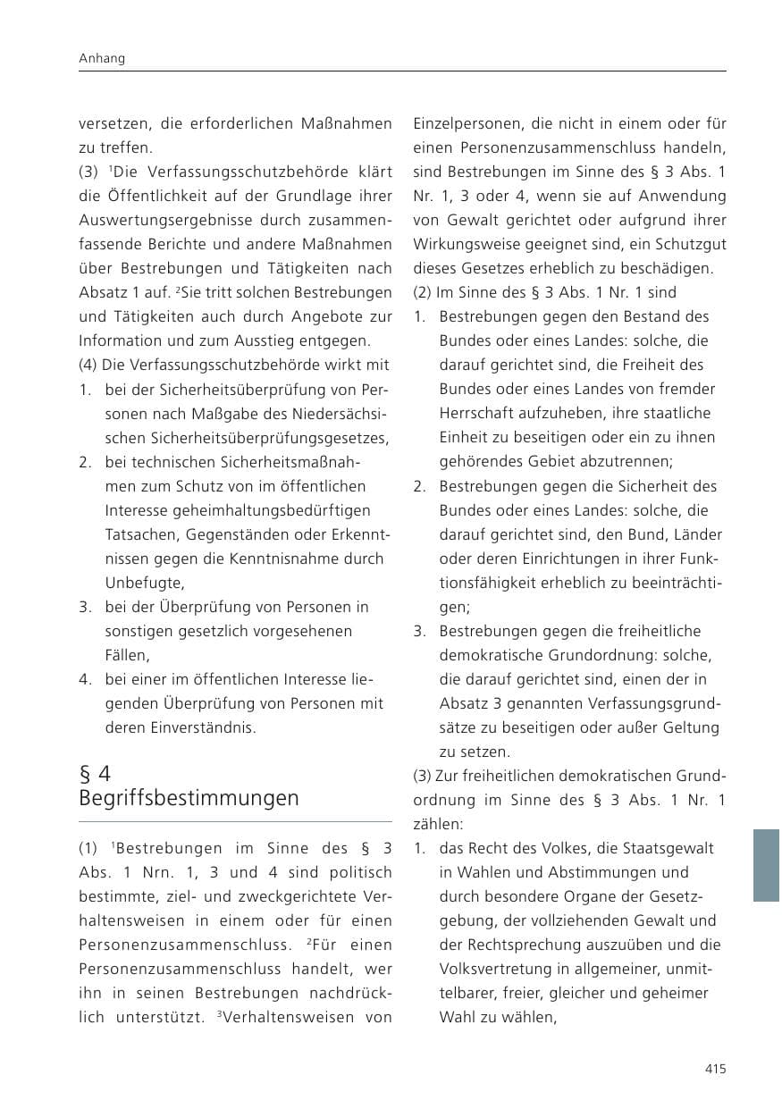 Seite 417 des Verfassungsschutzbericht 2023 Niedersachsen