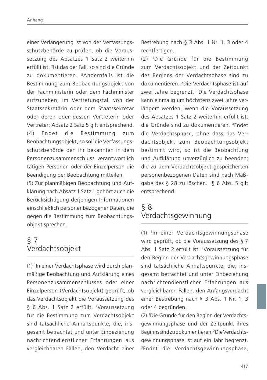 Seite 419 des Verfassungsschutzbericht 2023 Niedersachsen