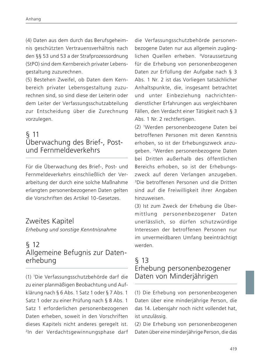Seite 421 des Verfassungsschutzbericht 2023 Niedersachsen