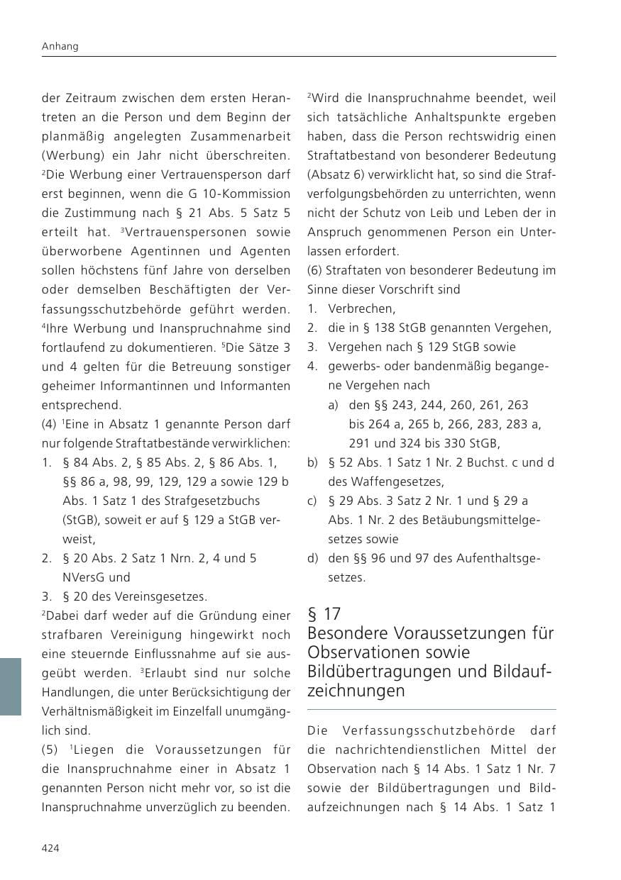 Seite 426 des Verfassungsschutzbericht 2023 Niedersachsen