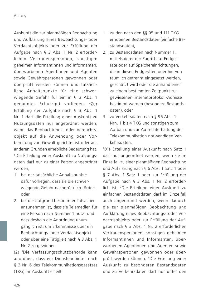 Seite 428 des Verfassungsschutzbericht 2023 Niedersachsen