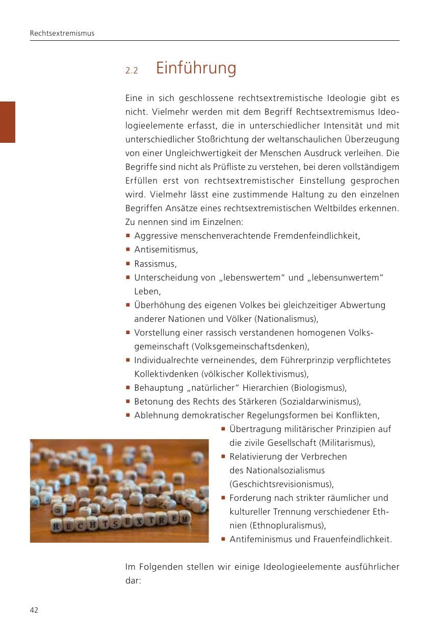Seite 44 des Verfassungsschutzbericht 2023 Niedersachsen
