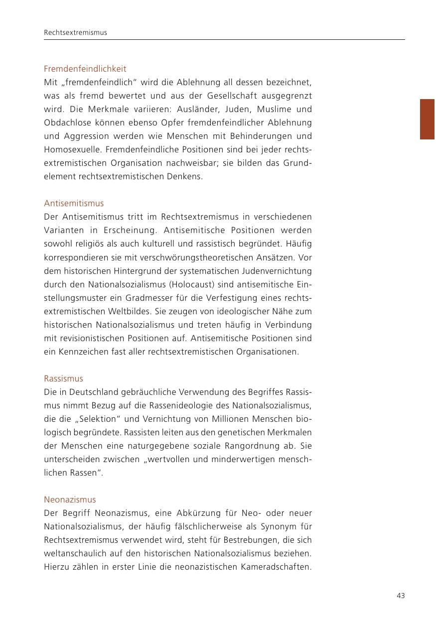 Seite 45 des Verfassungsschutzbericht 2023 Niedersachsen
