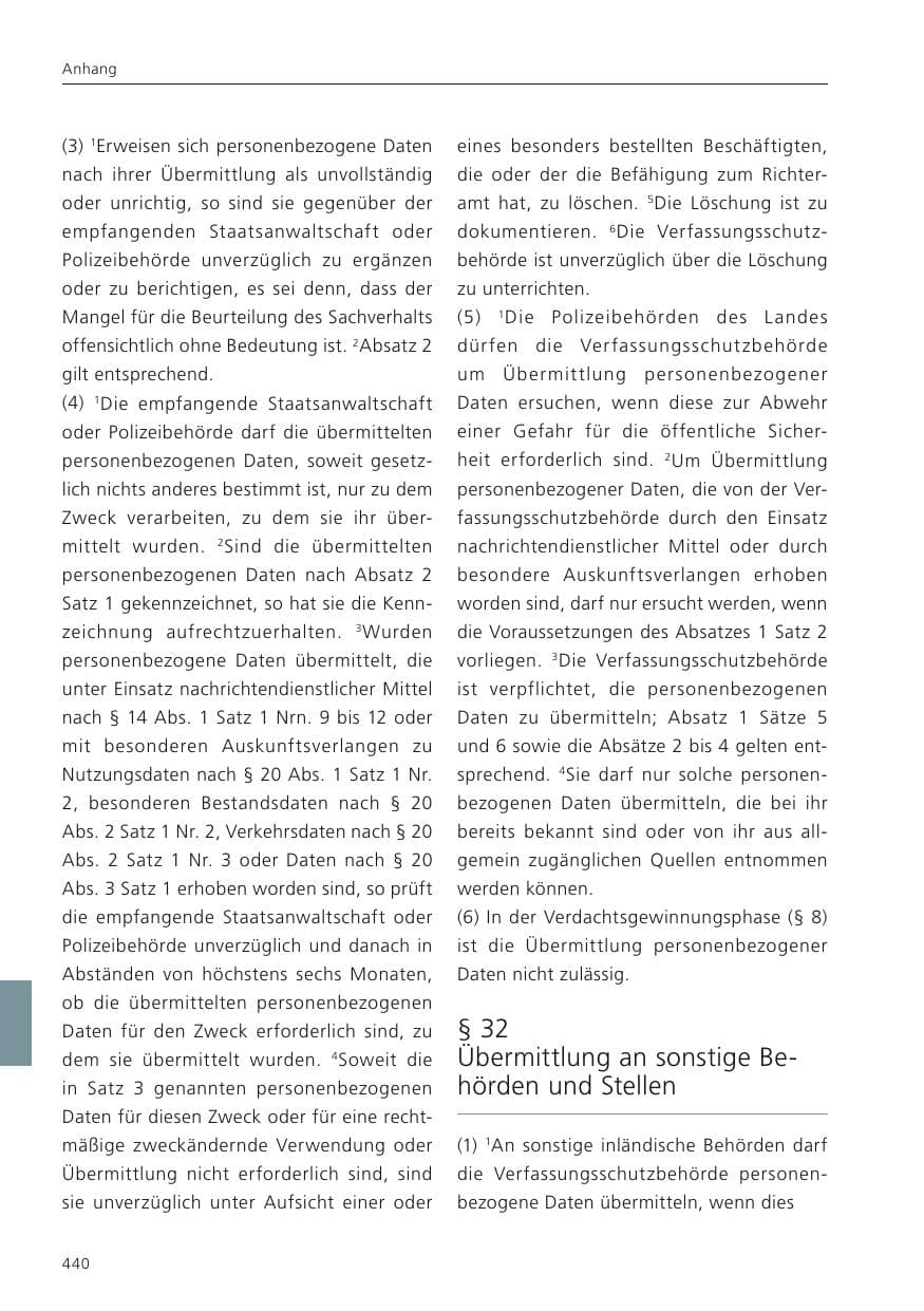 Seite 442 des Verfassungsschutzbericht 2023 Niedersachsen