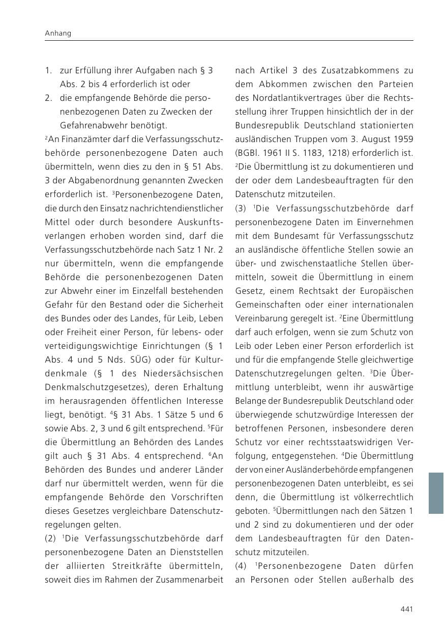 Seite 443 des Verfassungsschutzbericht 2023 Niedersachsen