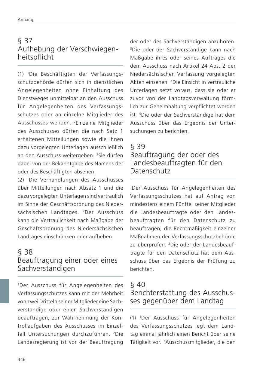 Seite 448 des Verfassungsschutzbericht 2023 Niedersachsen