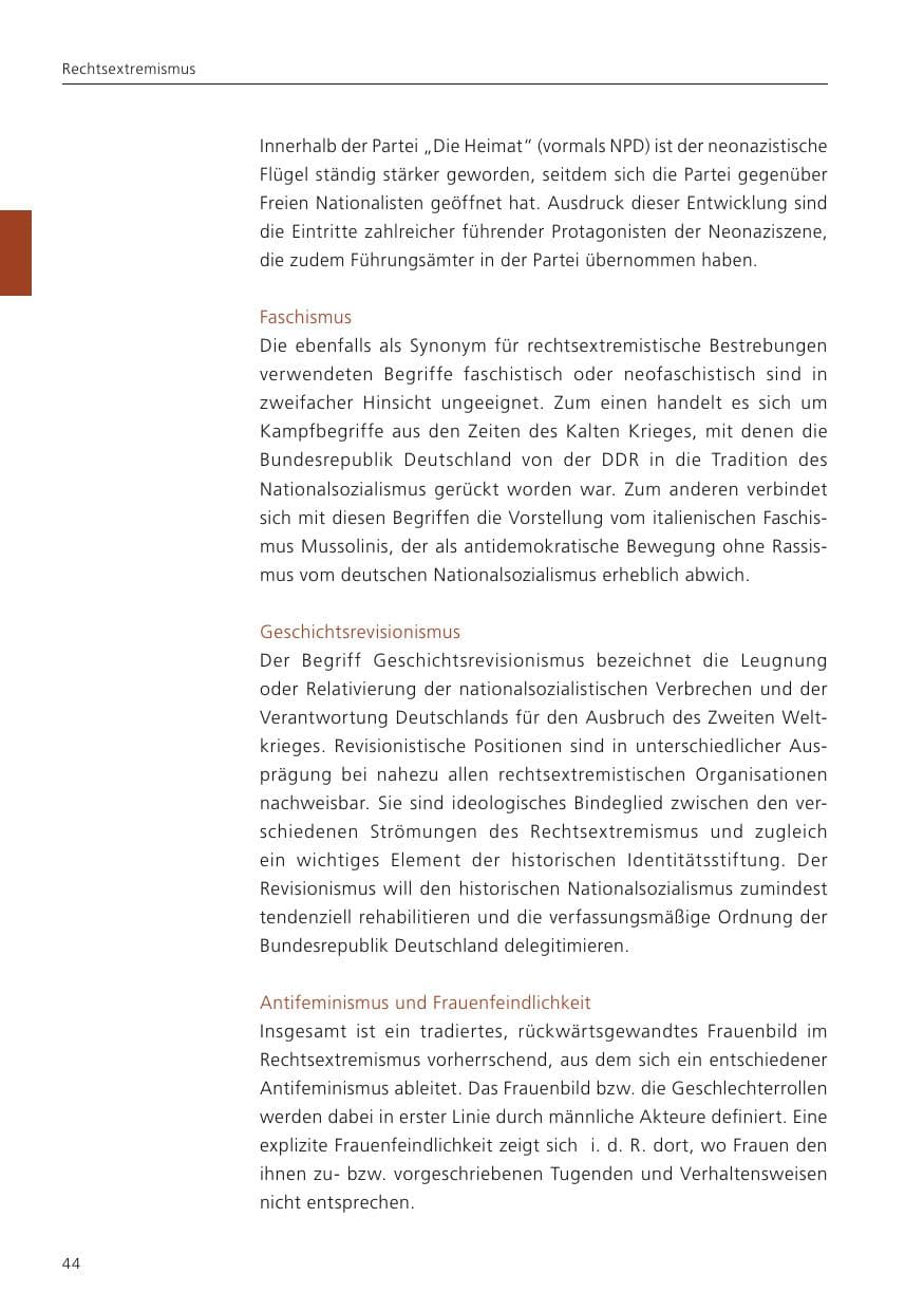 Seite 46 des Verfassungsschutzbericht 2023 Niedersachsen