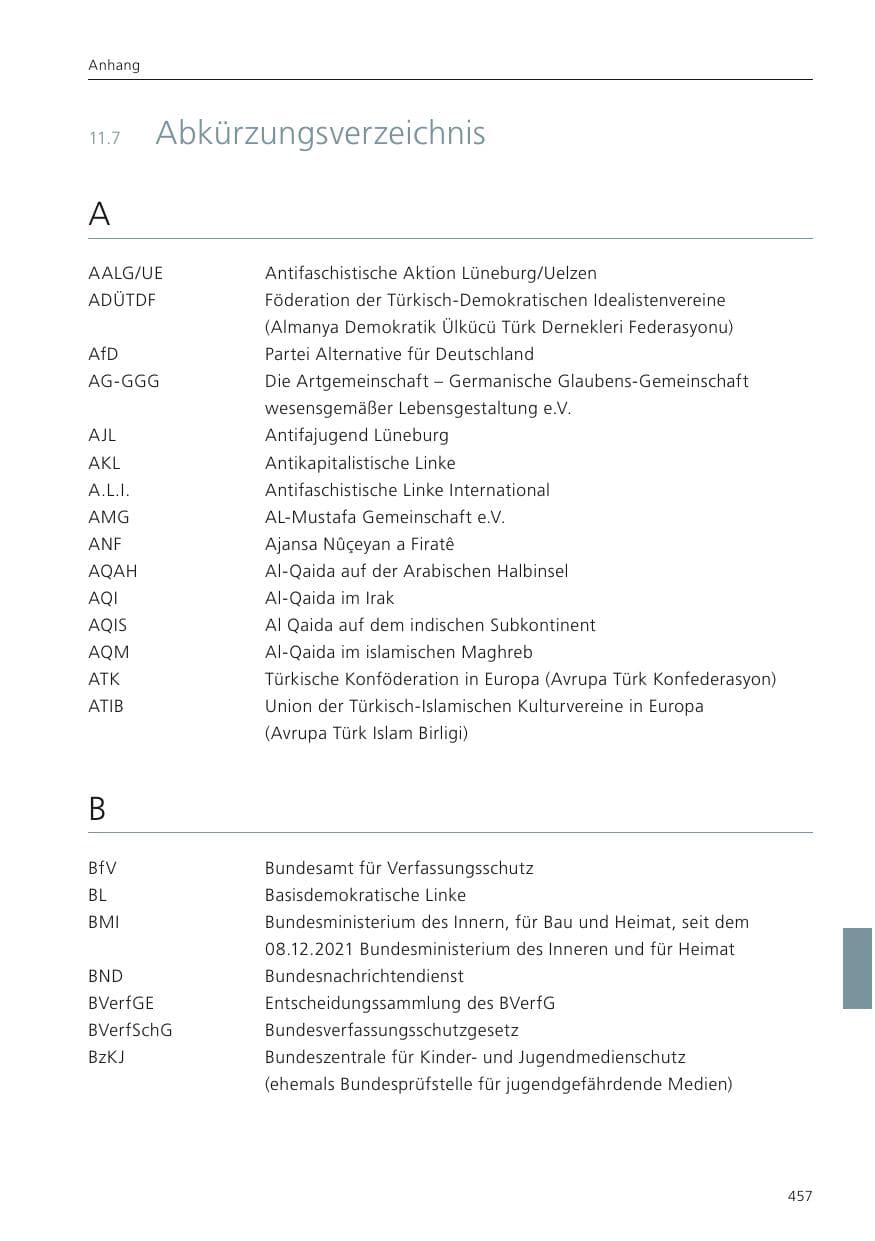 Seite 459 des Verfassungsschutzbericht 2023 Niedersachsen