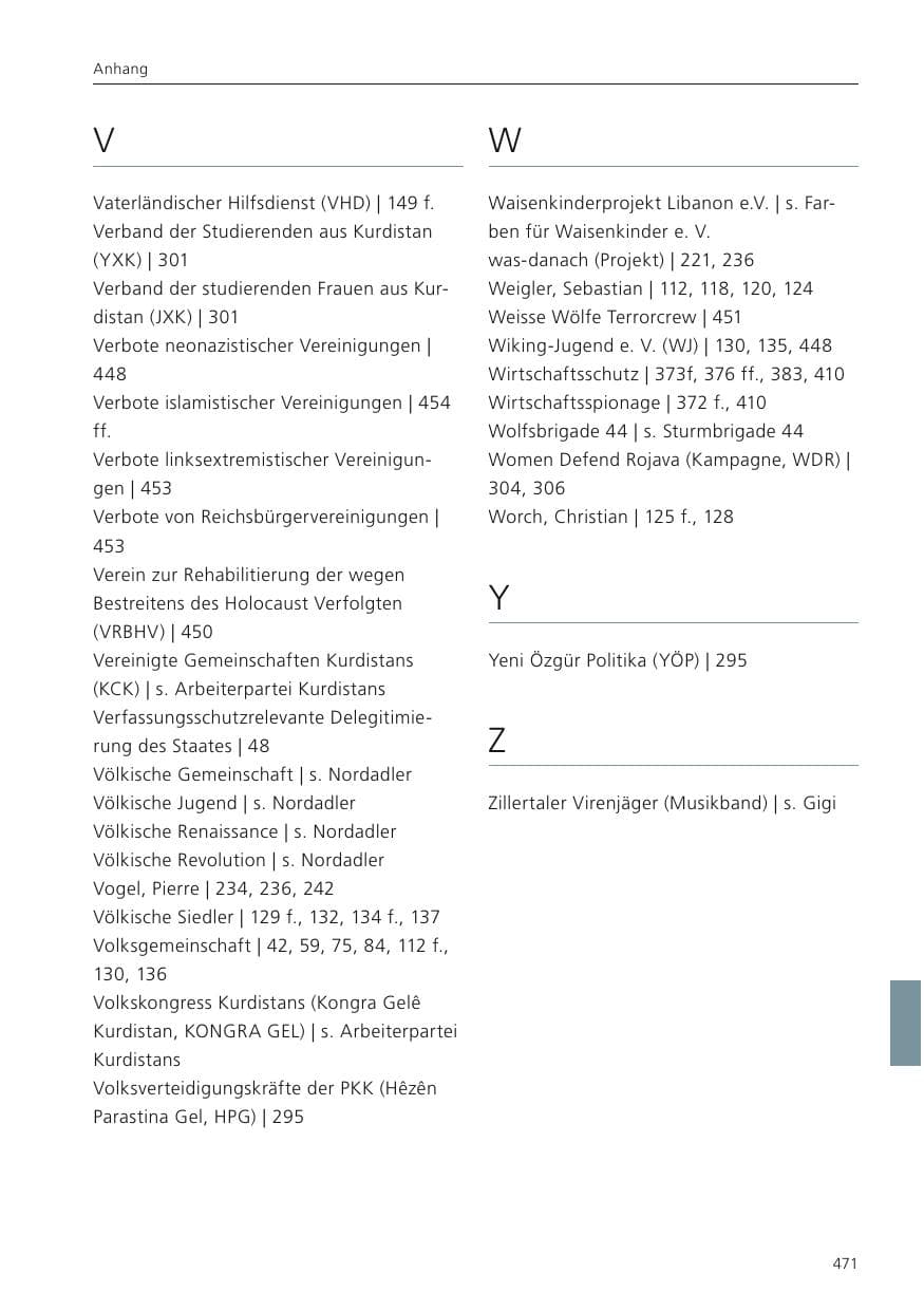 Seite 473 des Verfassungsschutzbericht 2023 Niedersachsen