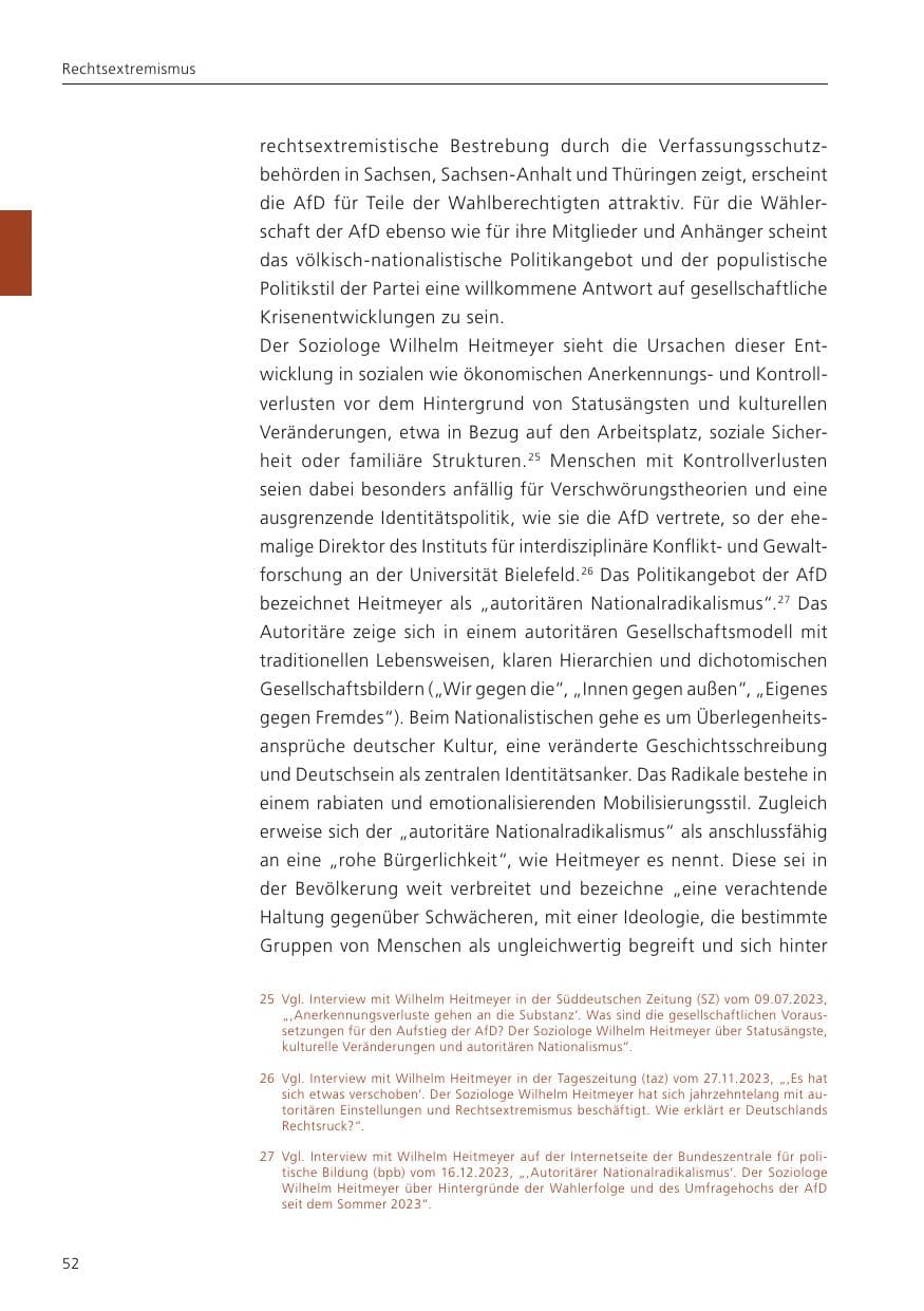 Seite 54 des Verfassungsschutzbericht 2023 Niedersachsen