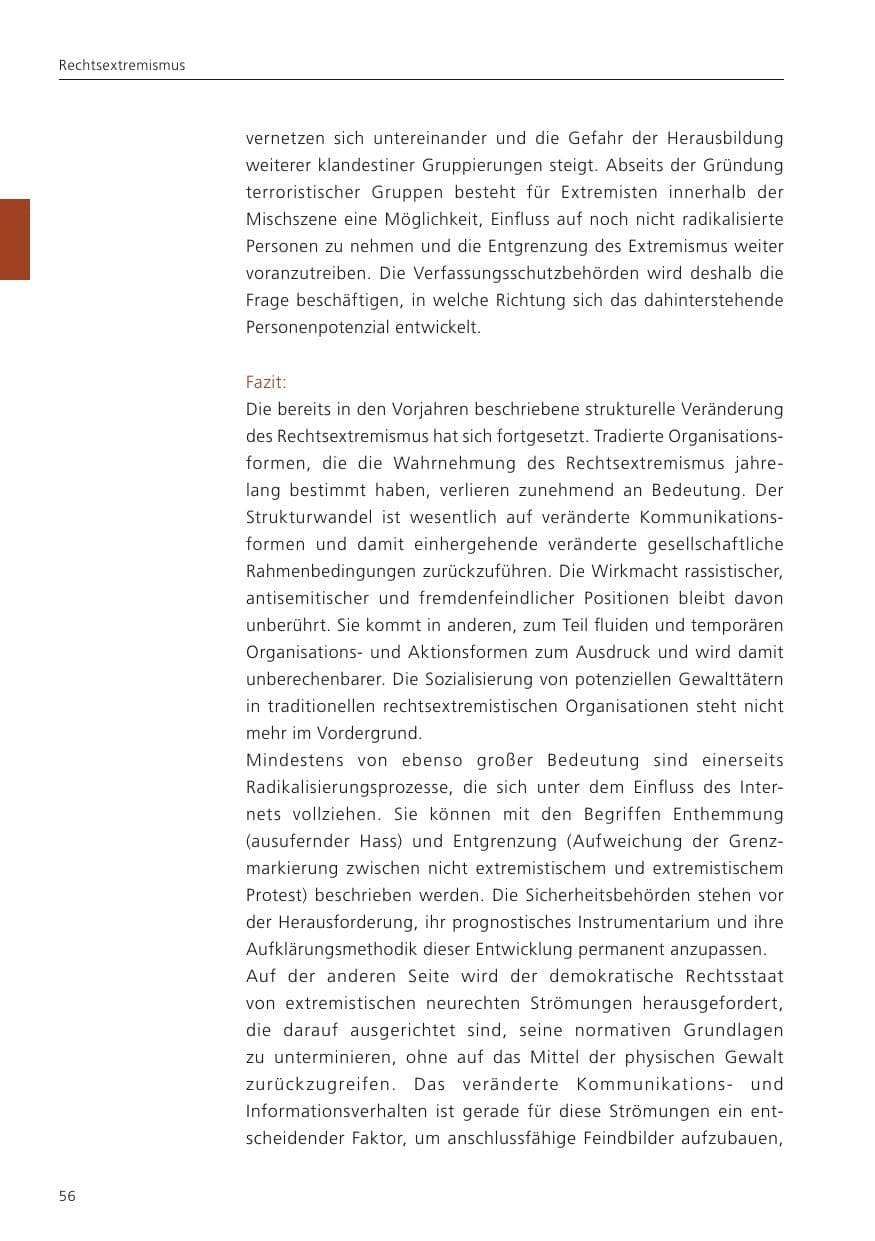 Seite 58 des Verfassungsschutzbericht 2023 Niedersachsen