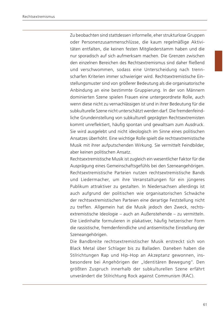 Seite 63 des Verfassungsschutzbericht 2023 Niedersachsen