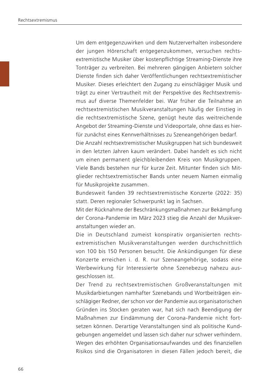 Seite 68 des Verfassungsschutzbericht 2023 Niedersachsen