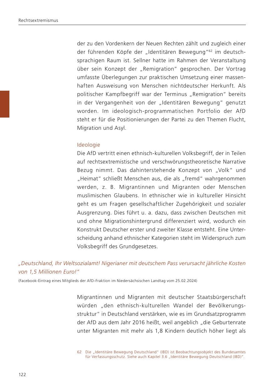 Seite 123 des Verfassungsschutzbericht 2024 Niedersachsen