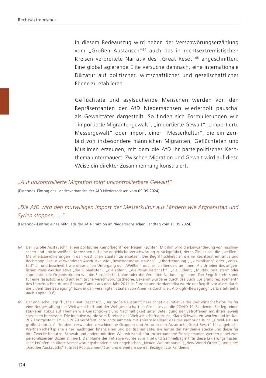 Seite 125 des Verfassungsschutzbericht 2024 Niedersachsen