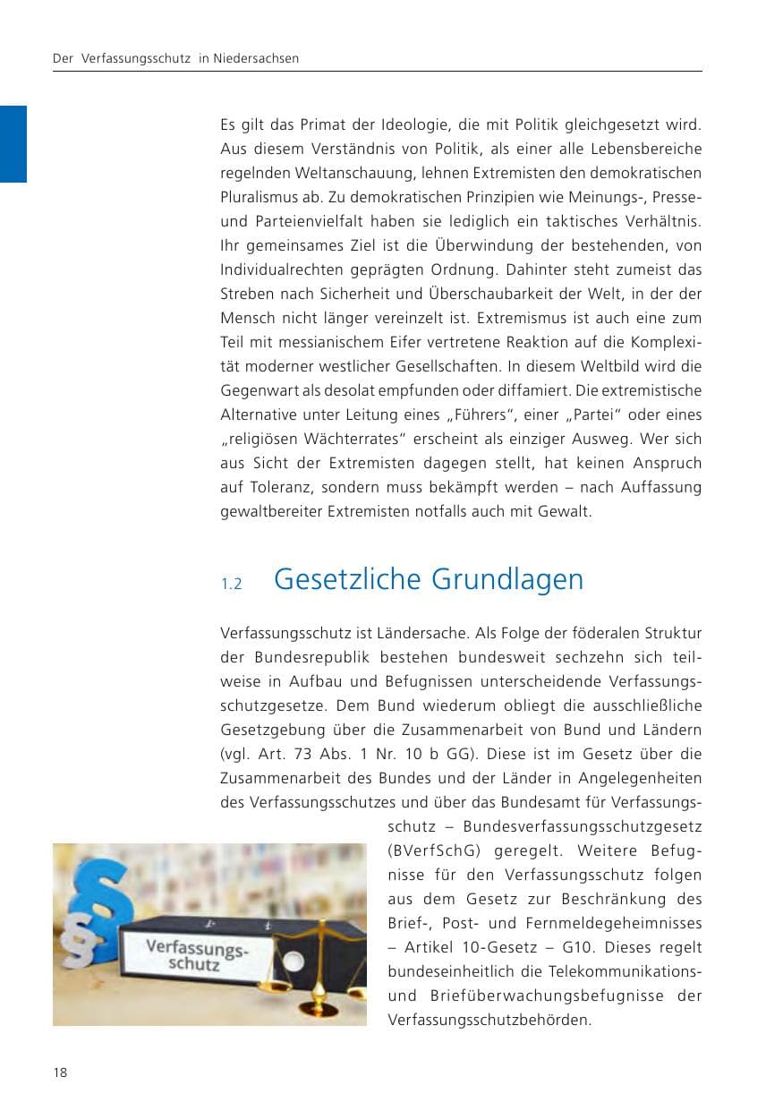 Seite 19 des Verfassungsschutzbericht 2024 Niedersachsen