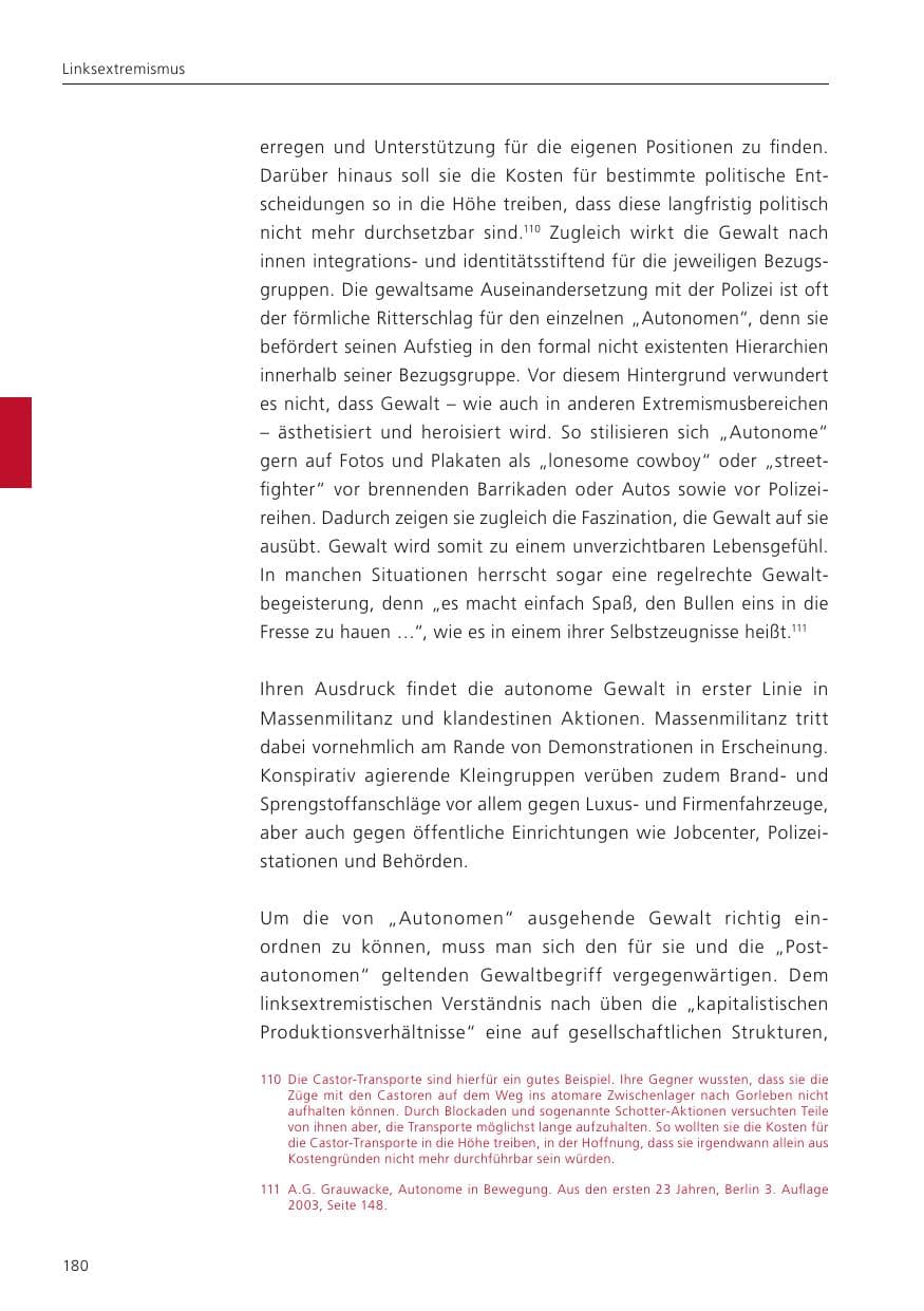 Seite 181 des Verfassungsschutzbericht 2024 Niedersachsen