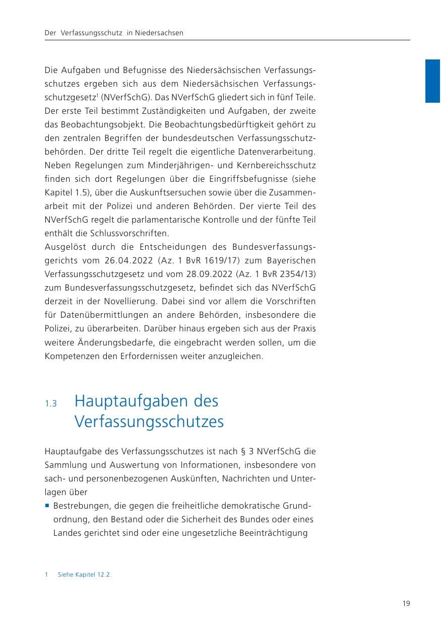 Seite 20 des Verfassungsschutzbericht 2024 Niedersachsen