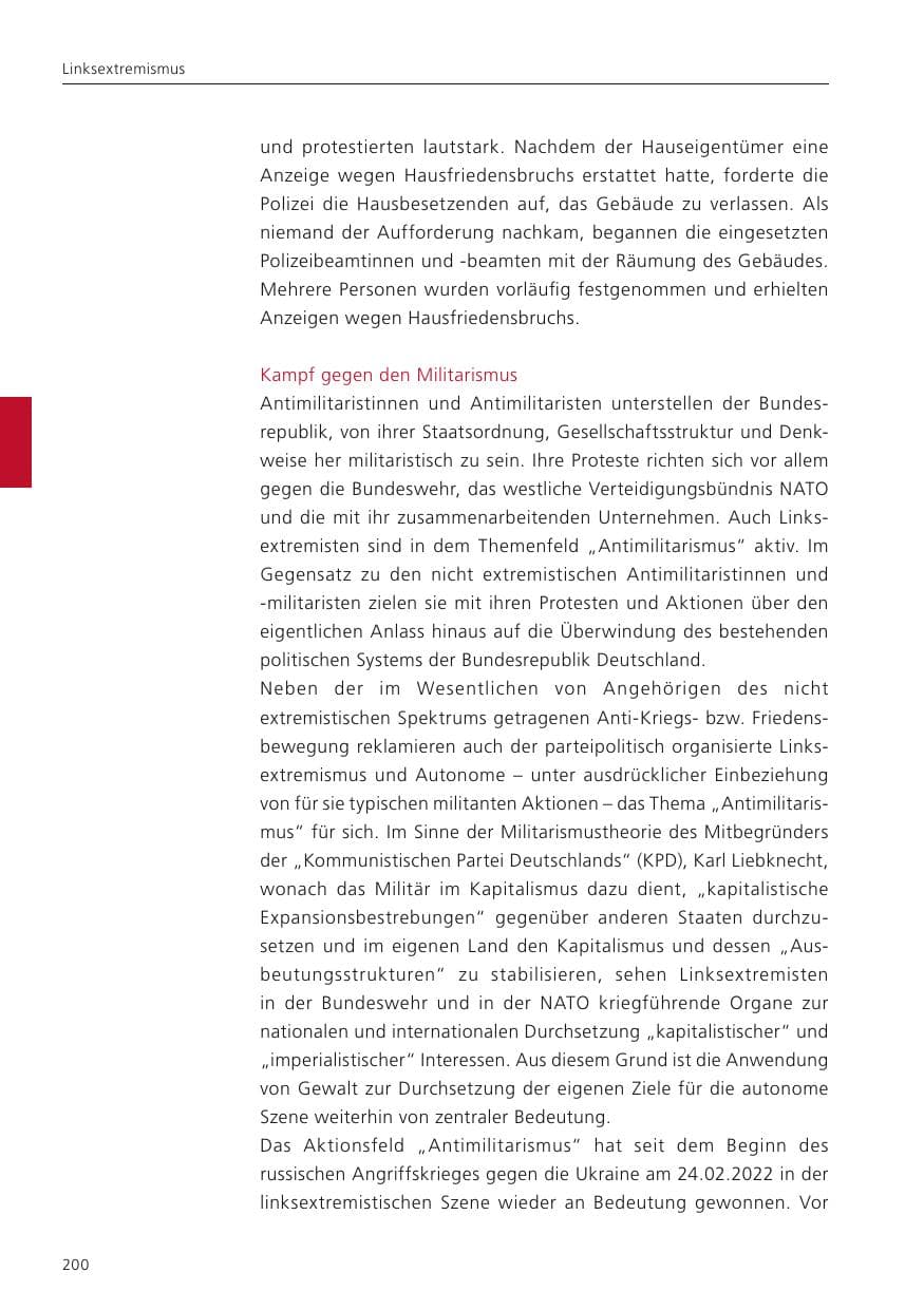 Seite 201 des Verfassungsschutzbericht 2024 Niedersachsen