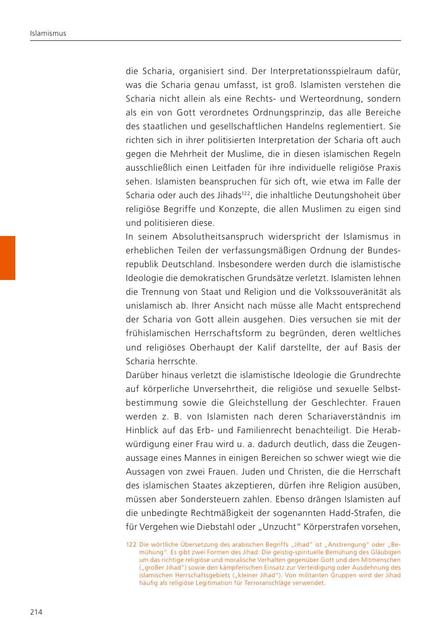 Seite 215 des Verfassungsschutzbericht 2024 Niedersachsen