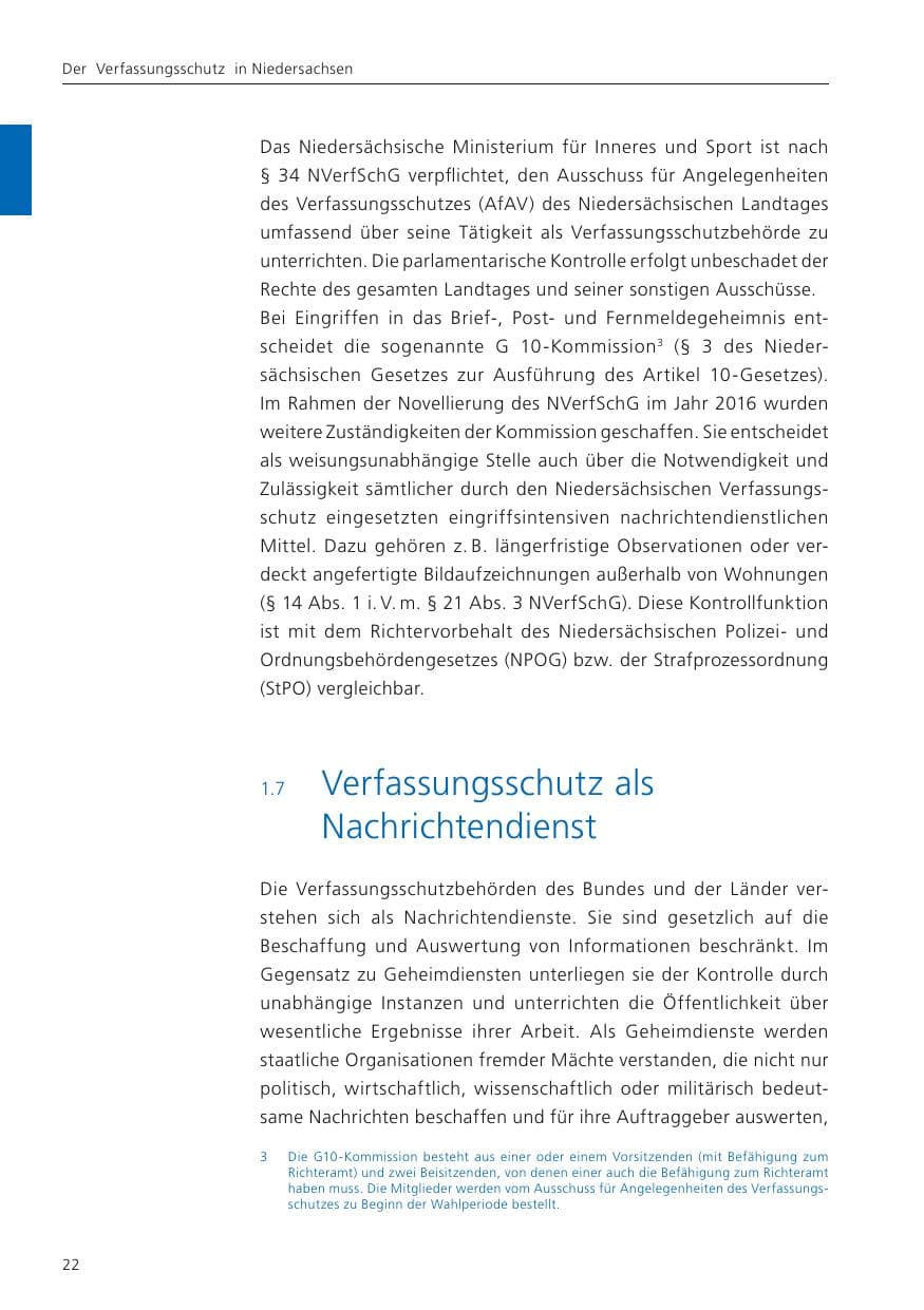 Seite 23 des Verfassungsschutzbericht 2024 Niedersachsen