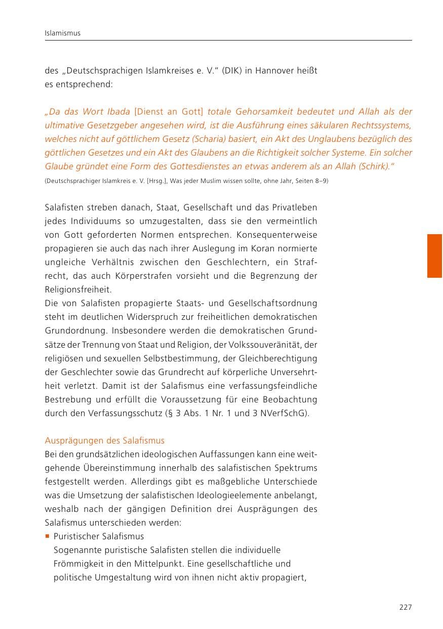 Seite 228 des Verfassungsschutzbericht 2024 Niedersachsen