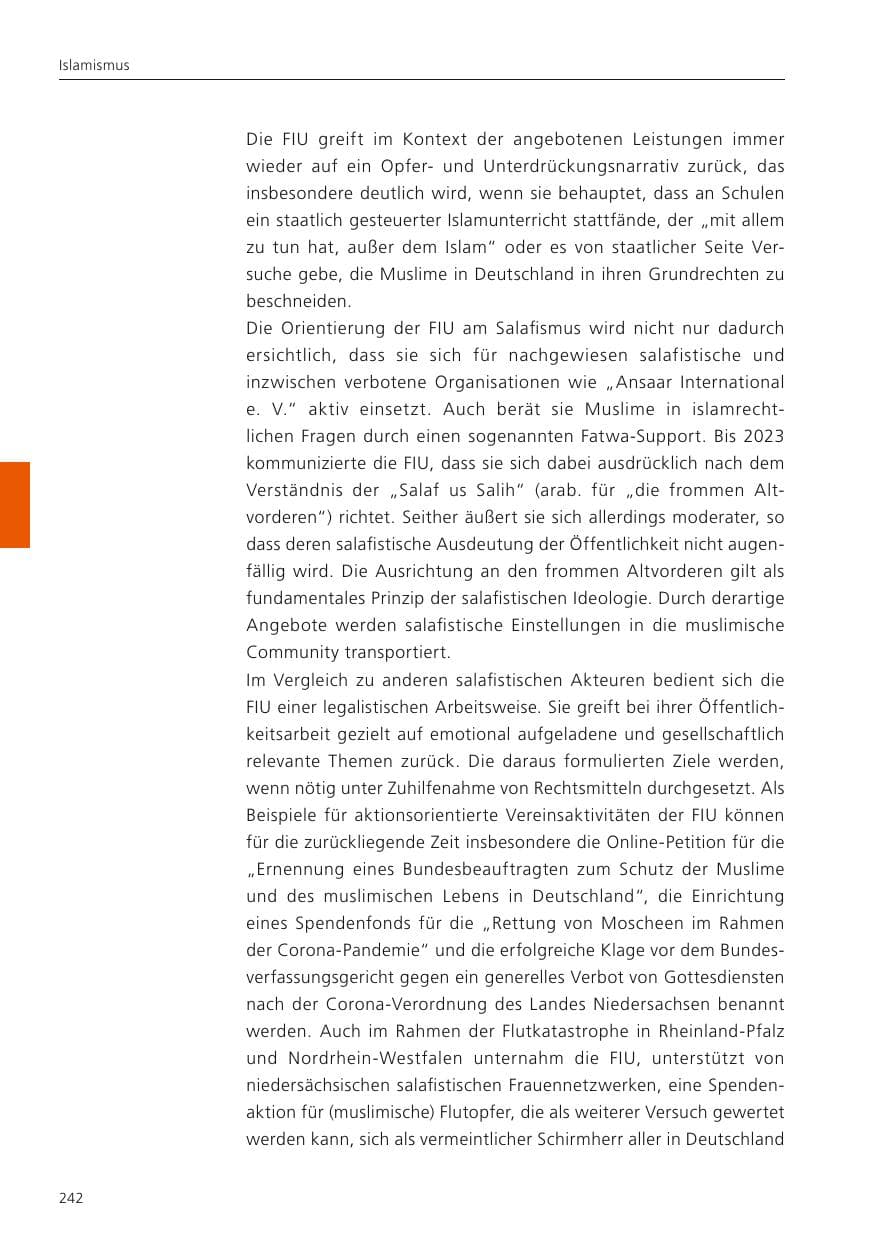 Seite 243 des Verfassungsschutzbericht 2024 Niedersachsen