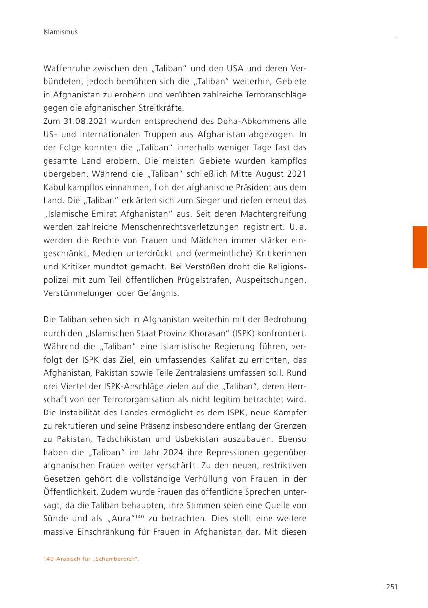 Seite 252 des Verfassungsschutzbericht 2024 Niedersachsen