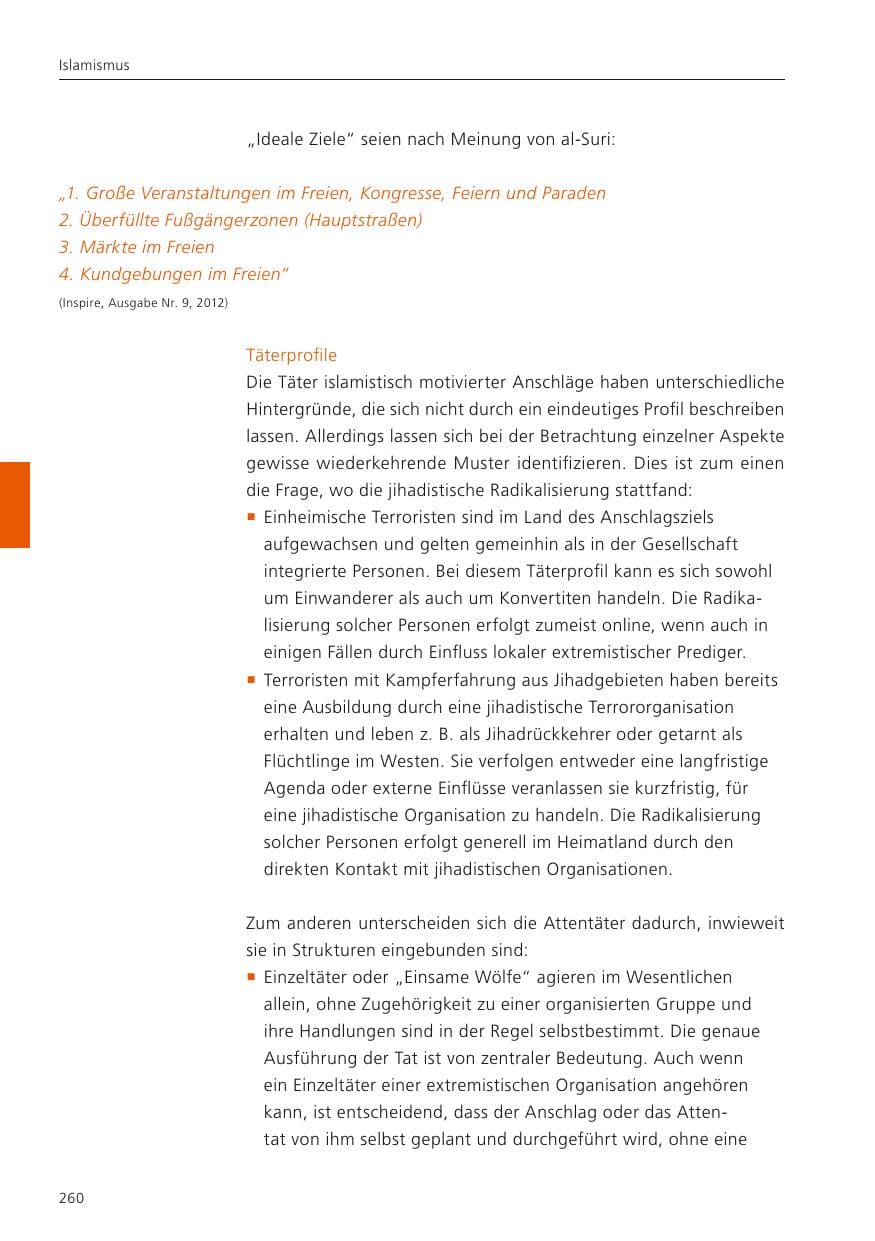 Seite 261 des Verfassungsschutzbericht 2024 Niedersachsen