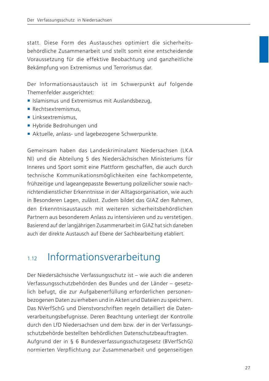 Seite 28 des Verfassungsschutzbericht 2024 Niedersachsen