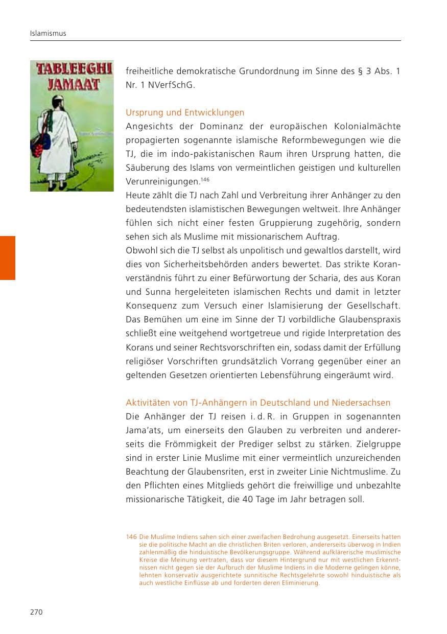 Seite 271 des Verfassungsschutzbericht 2024 Niedersachsen