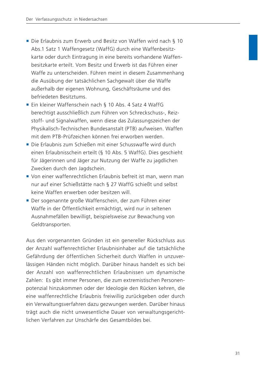 Seite 32 des Verfassungsschutzbericht 2024 Niedersachsen