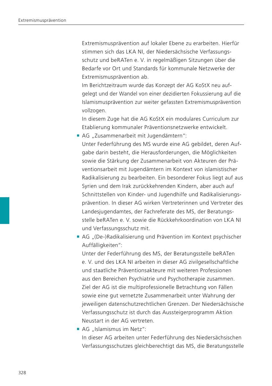 Seite 329 des Verfassungsschutzbericht 2024 Niedersachsen