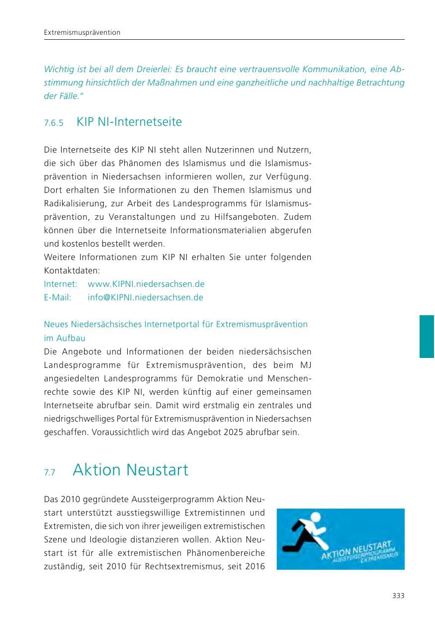 Seite 334 des Verfassungsschutzbericht 2024 Niedersachsen