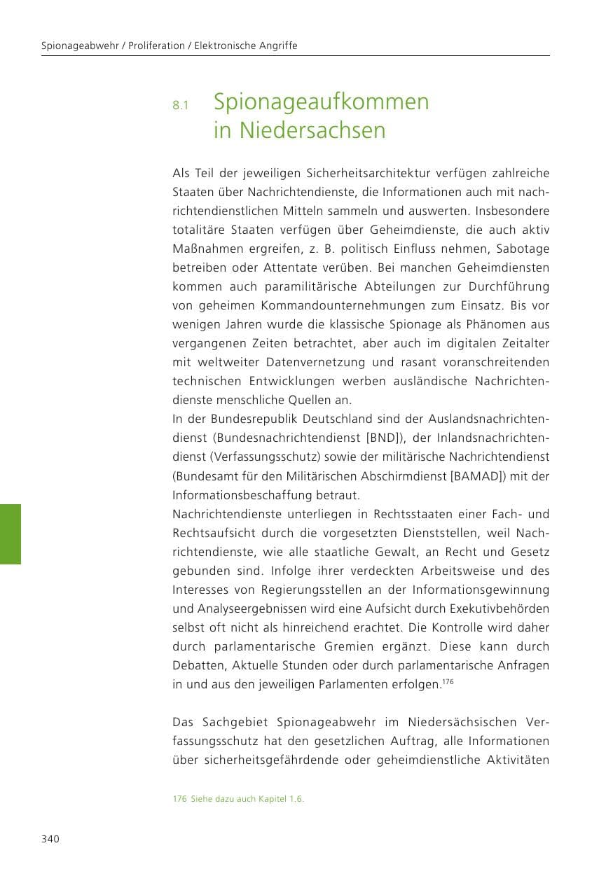 Seite 341 des Verfassungsschutzbericht 2024 Niedersachsen