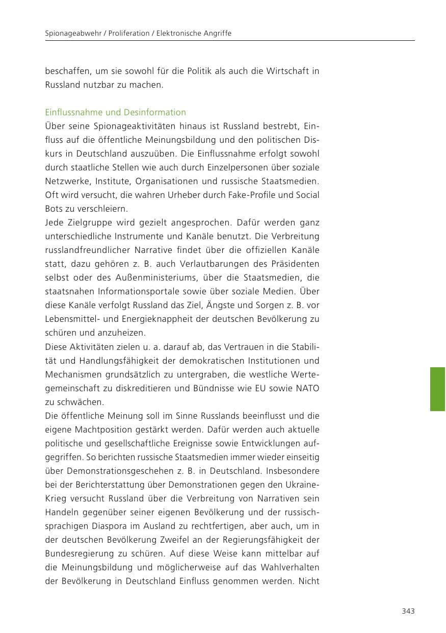 Seite 344 des Verfassungsschutzbericht 2024 Niedersachsen