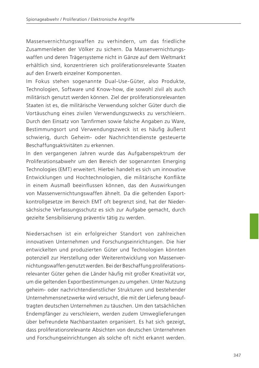 Seite 348 des Verfassungsschutzbericht 2024 Niedersachsen