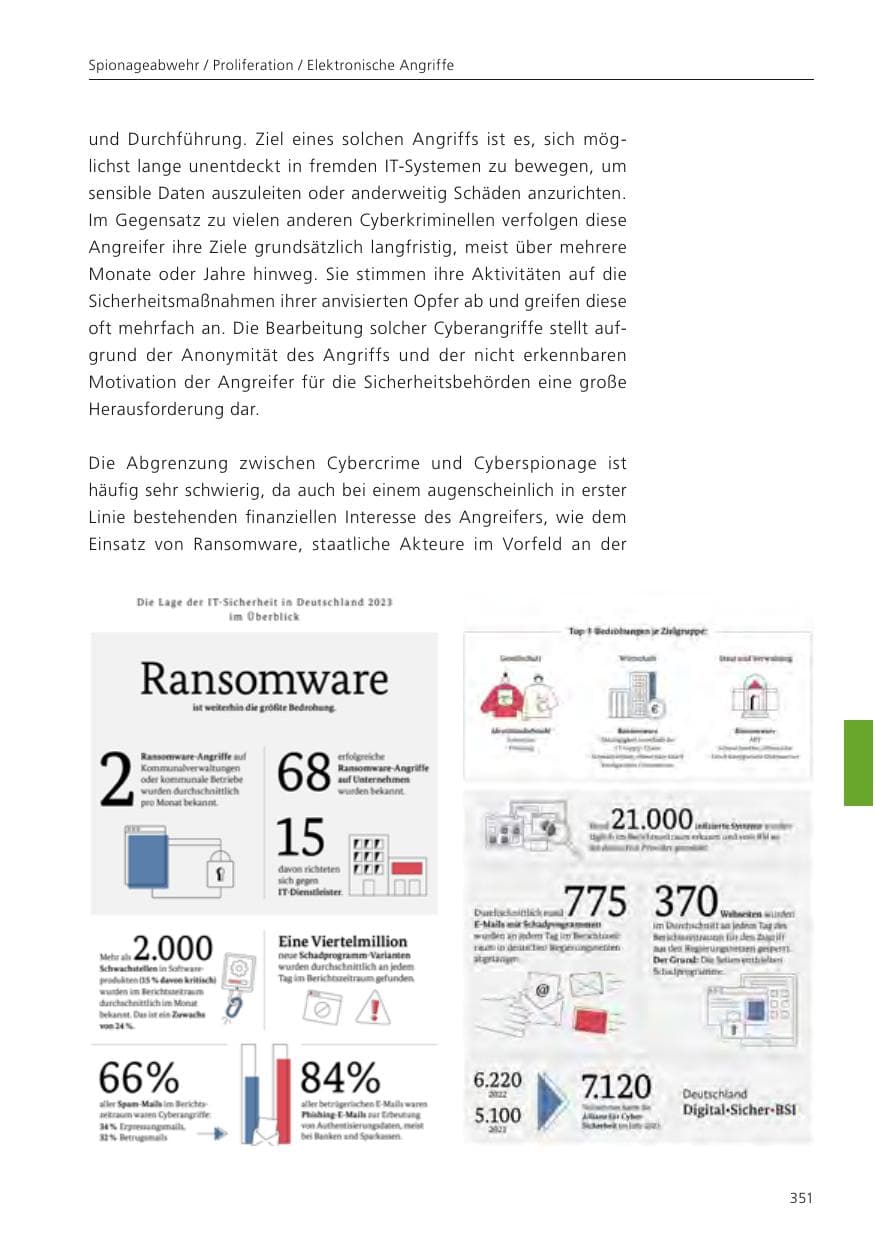 Seite 352 des Verfassungsschutzbericht 2024 Niedersachsen